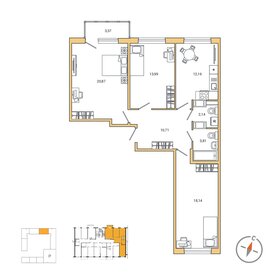 Квартира 81,8 м², 3-комнатная - изображение 1