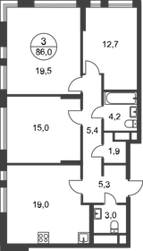 86 м², 3-комнатная квартира 20 157 192 ₽ - изображение 45