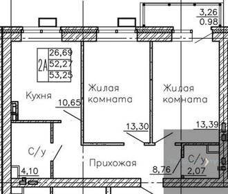 58,7 м², 2-комнатная квартира 7 256 326 ₽ - изображение 20