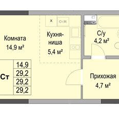 Квартира 29,2 м², студия - изображение 2