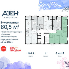 Квартира 80,5 м², 3-комнатная - изображение 4