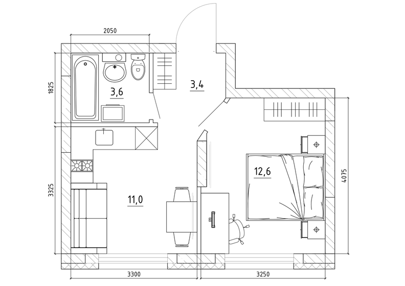 31,5 м², квартира-студия 5 181 750 ₽ - изображение 1