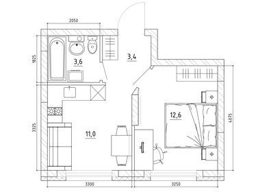 31,5 м², квартира-студия 5 181 750 ₽ - изображение 19