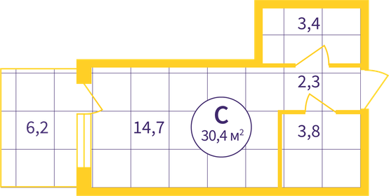 23 м², квартира-студия 4 000 000 ₽ - изображение 87