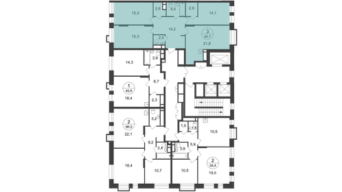 105 м², 3-комнатная квартира 24 000 000 ₽ - изображение 36