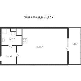 26,7 м², квартира-студия 3 200 000 ₽ - изображение 30