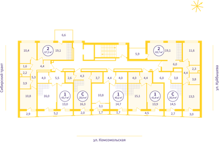 58,6 м², 3-комнатная квартира 5 500 000 ₽ - изображение 115