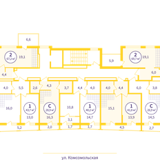 Квартира 61,1 м², 2-комнатная - изображение 3