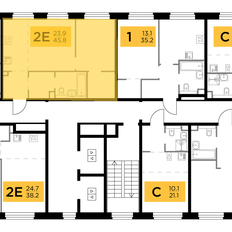 Квартира 45,8 м², 2-комнатная - изображение 2