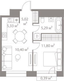 42,9 м², 2-комнатная квартира 16 200 000 ₽ - изображение 81