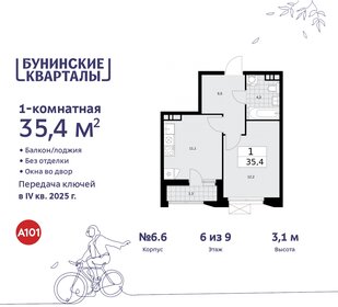 35,4 м², 1-комнатная квартира 9 665 995 ₽ - изображение 18