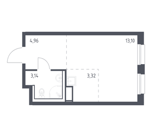 Квартира 24,5 м², студия - изображение 1