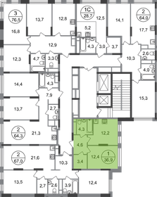 38,5 м², 1-комнатная квартира 10 500 000 ₽ - изображение 43