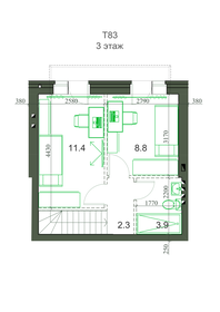 Квартира 83,8 м², 4-комнатная - изображение 3