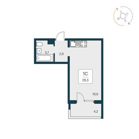 29,3 м², квартира-студия 3 100 000 ₽ - изображение 23