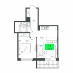 63,4 м², 1-комнатная квартира 5 900 000 ₽ - изображение 11
