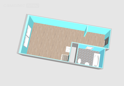 Квартира 24 м², 1-комнатная - изображение 2