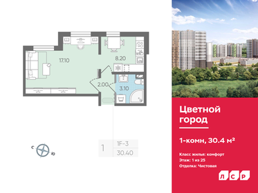 28,5 м², квартира-студия 4 800 000 ₽ - изображение 48