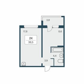 55 м², 2-комнатная квартира 3 800 000 ₽ - изображение 67