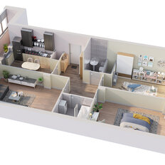 Квартира 77,4 м², 3-комнатная - изображение 2