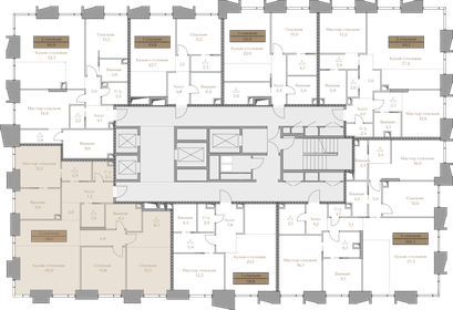 100 м², 3-комнатная квартира 139 900 000 ₽ - изображение 71