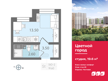 20,5 м², квартира-студия 3 500 000 ₽ - изображение 82