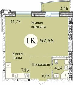 52,5 м², 1-комнатная квартира 11 200 000 ₽ - изображение 27