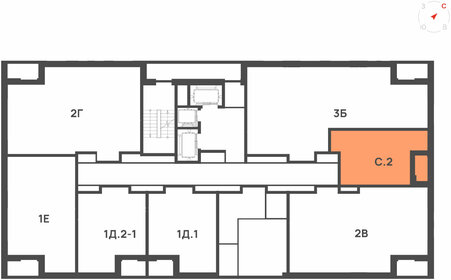 Квартира 33,6 м², 1-комнатная - изображение 2