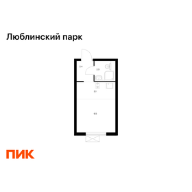 Квартира 19,5 м², студия - изображение 1