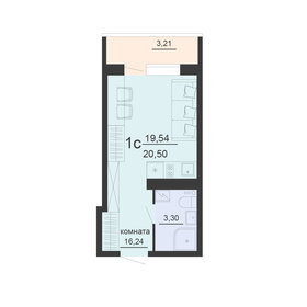 28,8 м², 2-комнатная квартира 2 200 000 ₽ - изображение 72