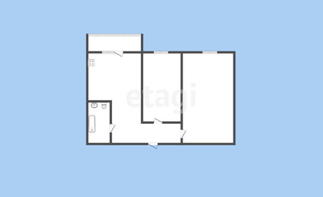 Квартира 62,1 м², 2-комнатная - изображение 1