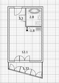 Квартира 20,4 м², студия - изображение 1