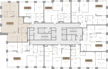 124 м², 3-комнатная квартира 194 500 000 ₽ - изображение 24