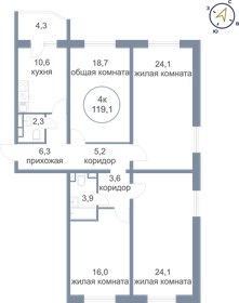 100 м², 3-комнатная квартира 9 000 000 ₽ - изображение 82