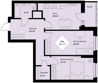 68,8 м², 2-комнатная квартира 13 000 000 ₽ - изображение 112