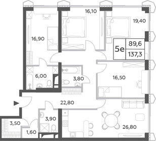 145 м², 5-комнатная квартира 93 373 312 ₽ - изображение 121
