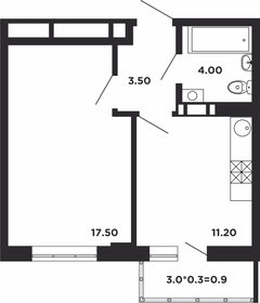 34,7 м², 1-комнатная квартира 6 350 100 ₽ - изображение 29