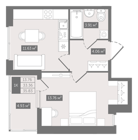 24,1 м², 2-комнатная квартира 6 950 000 ₽ - изображение 114