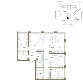 Квартира 110,7 м², 4-комнатная - изображение 1