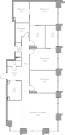 179 м², 3-комнатные апартаменты 245 025 856 ₽ - изображение 148