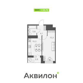 34 м², 1-комнатная квартира 5 800 000 ₽ - изображение 109