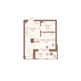 46 м², 2-комнатная квартира 2 650 000 ₽ - изображение 69
