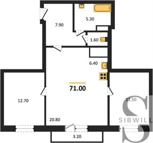 77,8 м², 3-комнатная квартира 11 990 000 ₽ - изображение 27