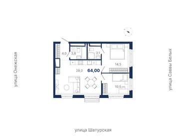 64,9 м², 2-комнатная квартира 11 790 000 ₽ - изображение 6