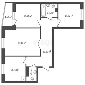 Квартира 98,7 м², 3-комнатная - изображение 1