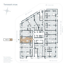 Квартира 63 м², 1-комнатные - изображение 5