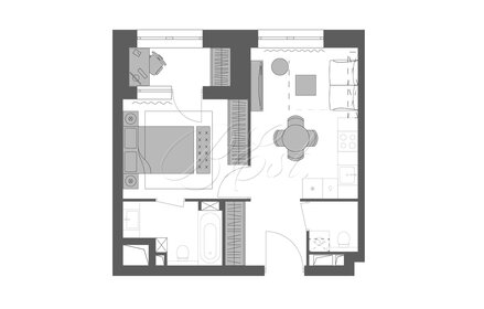 Квартира 36,7 м², 1-комнатная - изображение 1