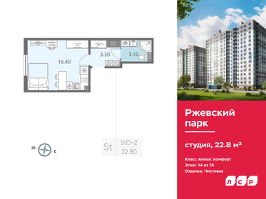 Квартира 22,8 м², студия - изображение 1