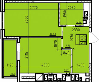 45 м², 2-комнатная квартира 12 000 ₽ в месяц - изображение 94