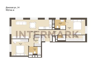 Квартира 99 м², 3-комнатная - изображение 1
